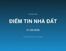Điểm tin nhà đất ngày 01/09/2026