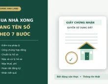 Mua nhà xong, sang tên sổ theo các bước nào?